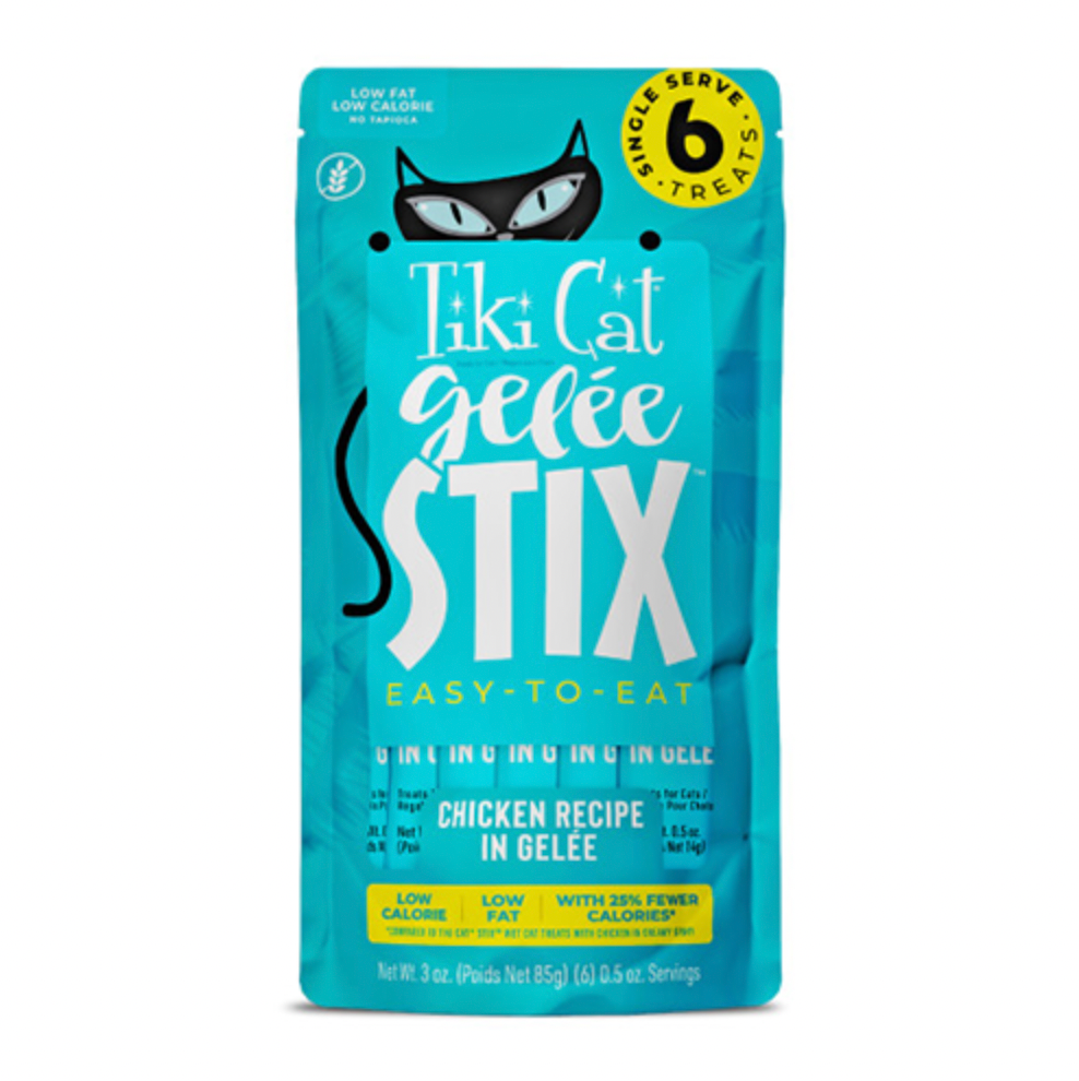 Tiki Cat】 Gelée Stix® Cat Treat - Chicken Recipe 3oz – PawPawDear
