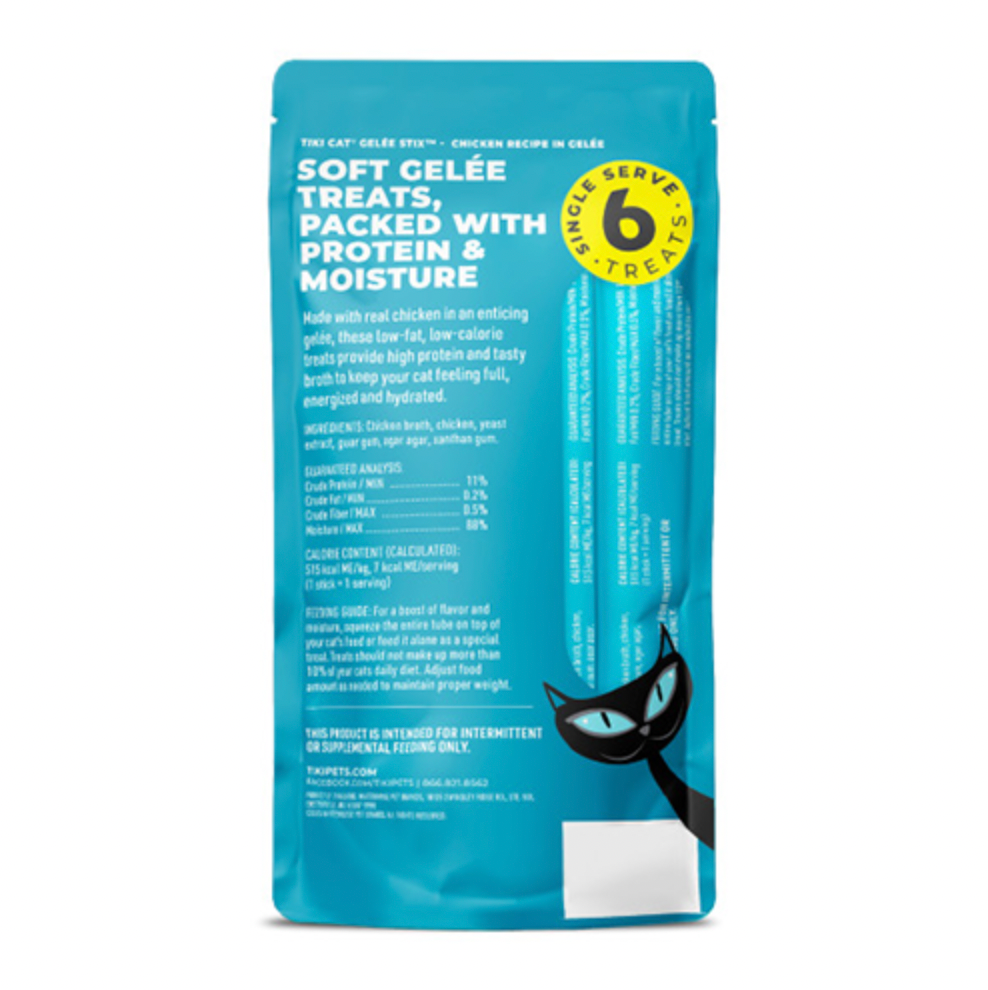 Tiki Cat】 Gelée Stix® Cat Treat - Chicken Recipe 3oz – PawPawDear