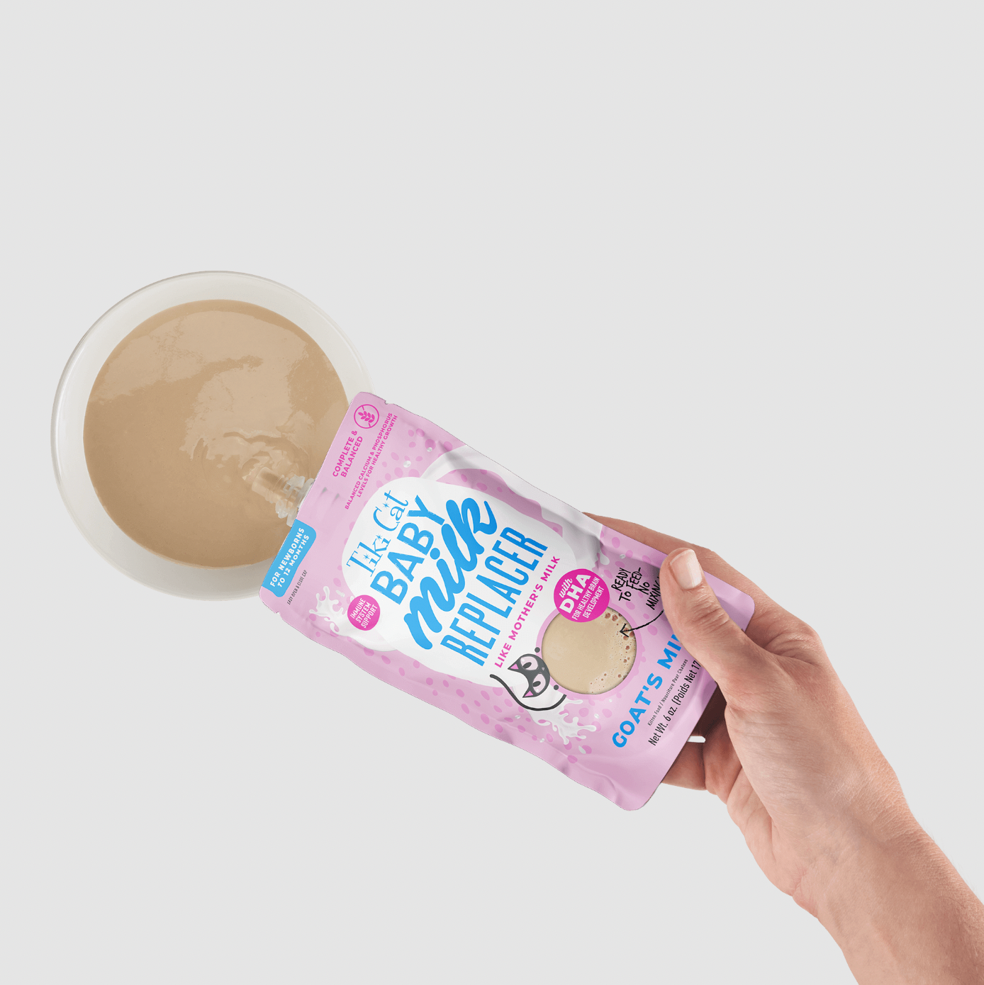 Visual Reference: Tiki Cat Baby Milk Replacer With Goat S Milk 6Oz