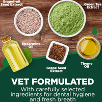 【Vet's Best】Dental Care Finger Wipes for Dogs & Cats - 50 Wipes