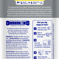 【Himalayan Pet Supply】Dog Chew Treats - Yaky Original Cheese Chew Bar Xlarge 5.3oz (For Dogs 55lbs & Over)