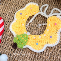 【Purrfect Handcrafts】Christmas Tree Yellow Pet Bib