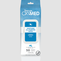 【Tropiclean】Oxymed Soothing Relief Pet Wipes(For Dry Flaky Skin) 50Ct