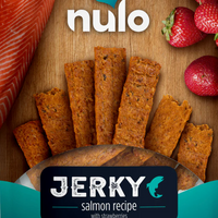 【Nulo】Dog - Jerky Strips Salmon With Strawberries Recipe- 5 oz