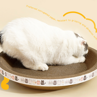 Oval Corrugated Cardboard Cat Scratcher