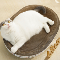 Oval Corrugated Cardboard Cat Scratcher
