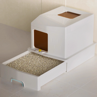 Top-Entry Enclosed Cat Litter Box – Odor Control & Splash-Proof