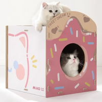 Donut Strawberry Cat scratcher box