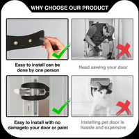 Pet Safety Door Stop – Tabby Cat Style