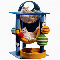 All-in-One Cat Climbing Tower Cat Tree with Space Pod