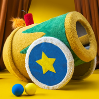 【PETSVILLE】Circus Style Cat Tree – Scratching Post, Bed & Climber for Small Cats