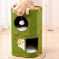 Trendy Green Multi-Layer Felt Bed