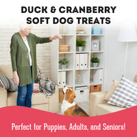 【Granville Pet Treatery】Dogs & Cats - Get The Duck Outta Here! - Premium Soft & Chewy Duck & Cranberry