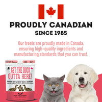【Granville Pet Treatery】Dogs & Cats - Get The Duck Outta Here! - Premium Soft & Chewy Duck & Cranberry
