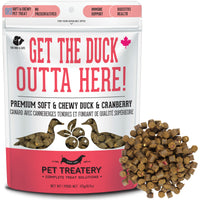 【Granville Pet Treatery】Dogs & Cats - Get The Duck Outta Here! - Premium Soft & Chewy Duck & Cranberry