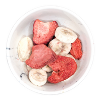 【Mimi & Soso】Freeze Dried Treats - Sliced Strawberries & Bananas (Human Grade) - 40g