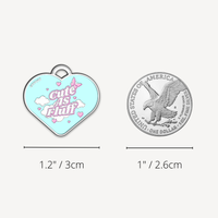 【EMPAWR】Personalized Pet Tag - 💗 CuteAF Heart