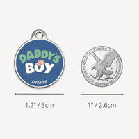 【EMPAWR】 Personalized Pet Tag - ⚾️ Daddy's Boy