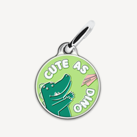 【EMPAWR】 Personalized Pet Tag - 🦖 Cute as Dino