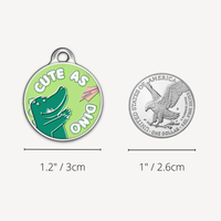 【EMPAWR】 Personalized Pet Tag - 🦖 Cute as Dino