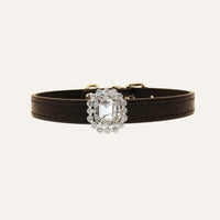 【Mori Cat】Luxury Cat Collar with Interchangeable Gem Charms-Black