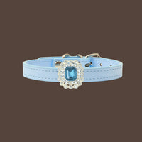 【Mori Cat】Luxury Cat Collar with Interchangeable Gem Charms-Blue