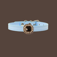 【Mori Cat】Luxury Cat Collar with Interchangeable Gem Charms-Blue