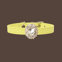 【Mori Cat】Luxury Cat Collar with Interchangeable Gem Charms-Yellow