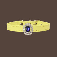 【Mori Cat】Luxury Cat Collar with Interchangeable Gem Charms-Yellow
