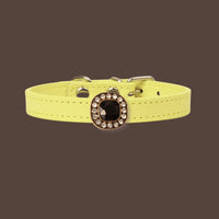 【Mori Cat】Luxury Cat Collar with Interchangeable Gem Charms-Yellow