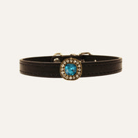 【Mori Cat】Luxury Cat Collar with Interchangeable Gem Charms-Black