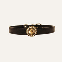 【Mori Cat】Luxury Cat Collar with Interchangeable Gem Charms-Black