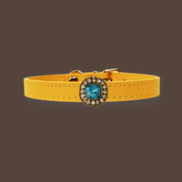 【Mori Cat】Luxury Cat Collar with Interchangeable Gem Charms-Gold