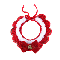 【HCNY】Fortune Ribbon Wool Red Collar