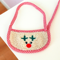 圣诞红鼻子围兜