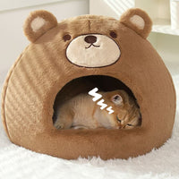 Bear Cuddle Haven! Brown Pet Bed