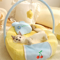 Cherry Cradle Pet Bed with Pillow