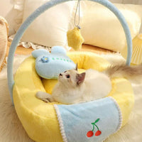 Cherry Cradle Pet Bed with Pillow