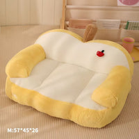 Little Apple! Soft Yellow Sofa Pet Bed