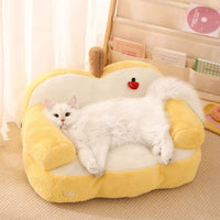 Little Apple! Soft Yellow Sofa Pet Bed