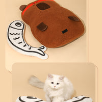 Capybara Lounge! 2-in-1 Hug Pillow & Pet Bed