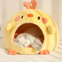Yellow Chick Snuggle Pet Bed