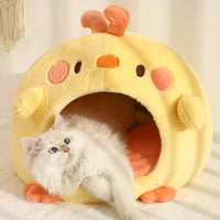 Yellow Chick Snuggle Pet Bed
