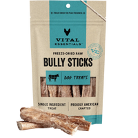 【VITAL ESSENTIALS VE】Dog - Freeze-Dried Treats - Bully Sticks - 1.4oz