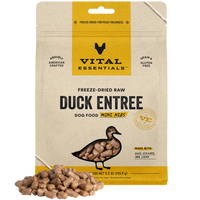 【VITAL ESSENTIALS VE】Dog - Freeze-Dried Raw - Duck Dinner Mini Nibs - 14 oz