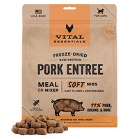 【VITAL ESSENTIALS VE】Vital Cat Freeze-Dried Soft Nibs - Pork