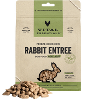 【VITAL ESSENTIALS VE】Dog - Freeze-Dried Raw - Rabbit Dinner Mini Nibs - 14 oz