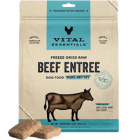 【VITAL ESSENTIALS VE】Dog - Freeze-Dried Raw - Beef Dinner Mini Patties - 14 oz