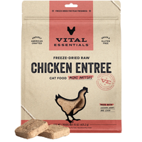 【VITAL ESSENTIALS VE】VC Cat Freeze-Dried Raw Mini Patties - Chicken - 3.75oz, 8oz & 15oz