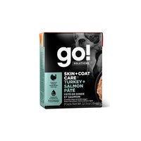 【Go! Solutions】Skin + Coat Care Pâté for Dogs - Turkey Salmon 12.5oz